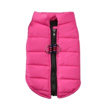 Dog Winter Vest Cotton Padded Jacket with Dual Ring Leash Waterproof Ultra Warm  - £49.37 GBP