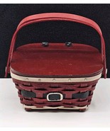 Longaberger Collectors Club Mini Santa Belly Cake Basket Life&#39;s A Picnic - €57,63 EUR