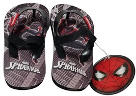 Marvel Avengers Spider-Man Infant Baby Rubber Flip Flops (U.S. Size: 7) NWT - £8.52 GBP