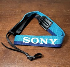 NOS Vintage SONY camera strap camcorder  handycam blue - $9.95