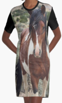 Cowgirl Kim Wild Stallion Graphic Tee Dress - £55.05 GBP