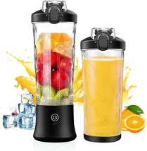 Portable Blender, Personal Blender for Shakes and Smoothies with 20 Oz Cup Lid, - £11.58 GBP
