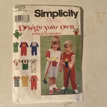 Vintage Simplicity SEWING Pattern Toddler Jumpsuit 9525 Design Your Own ... - $6.81 CAD
