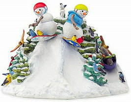 Lenox Shredding The Snow Country Lynn Bywaters Snowman Figurine New - $108.80