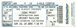 Judas Priest Concerto Ticket Stub Luglio 10 2005 Fenice Arizona - $29.69