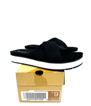 Koolaburra by UGG Carenza Twist Detail Slide Sandals - BLACK, US 9 / EUR 40 - £22.48 GBP