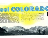 Cool Colorado Tours Brochure 1954 Northwestern &amp; Union Pacific Railroads  - $17.80