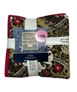 William Morris Quilted King Pillow Shams Golden Lilly Forrest Floral Set... - $49.50