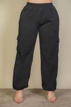 Plus Size Side Pocket Drawstring Waist Sweatpants - £15.29 GBP