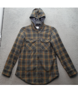 Columbia Shacket Men&#39;s S Multi Plaid Flannel Long Sleeve Hooded Pocket B... - $452.22 MXN
