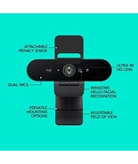 Logitech Brio 4K Webcam, Ultra 4K HD Video Calling, Noise-Canceling mic - £237.40 GBP