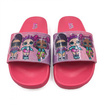 LOL Surprise Dolls Fashonista Girl&#39;s Slide Sandals Pink - £17.28 GBP