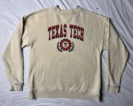 Chicka-D Sweatshirt Unisex Size Small White Texas Tech Red Raiders Crew Neck - £20.30 GBP