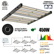 PHLIZON FD4500 450W Full-spectrum Dimmable LED Grow Light with Samsung 2... - $2,638.07 MXN+