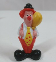 Vintage 1996 Dakin Bobbys World Uncle Ted Funniest Clown2.75&quot; Hardee&#39;s Toy - £2.26 GBP