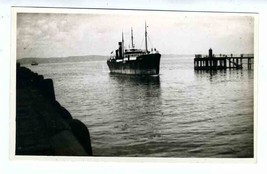 SS Frode Norwegian Transport Ship Real Photo Postcard Sunk in 1943 - $39.70