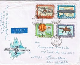 Stamps Art Hungary Envelope Budapest 47 Belyegnap Aerofila 74 Flying Mac... - $3.95