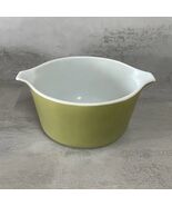 Vintage Pyrex Verde Avocado Green 1 Qt Cinderella Round Casserole Dish –... - $242.57 MXN