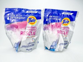 Tide Bright Whites Rescue In Wash Laundry Booster 9 Piece Lot of 2 Color... - £28.08 GBP