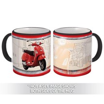 Red Vespa : Gift Mug Motorcycle Scooter for Teen Italy Italian - £12.68 GBP