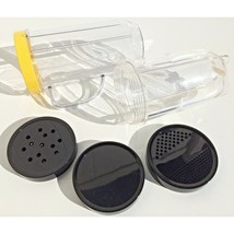 lot of 5 Magic Bullet replacement parts 2 clear cups and 3 black lids shaker - £6.99 GBP
