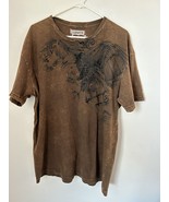 Men’s X-large Levi’s Tee Shirt. Eagle Design Brown - £8.82 GBP