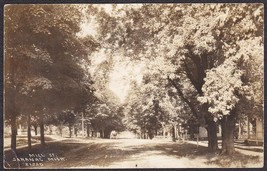 Saranac, Michigan Pre-1920 RPPC - Serene View on Mill St. Postcard #21220 - £9.96 GBP