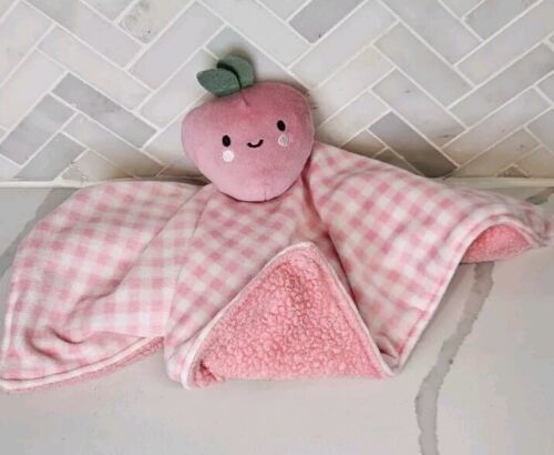 Carters Just One You Lovey Strawberry Security Blanket Pink Plaid Target 68289 - $24.70