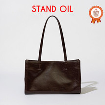 STAND OIL Oblong Bag Maron Korean Brand Women&#39;s Bag - $154.00