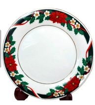 Tienshan Fine China Deck The Halls Salad Plates  - £2.39 GBP