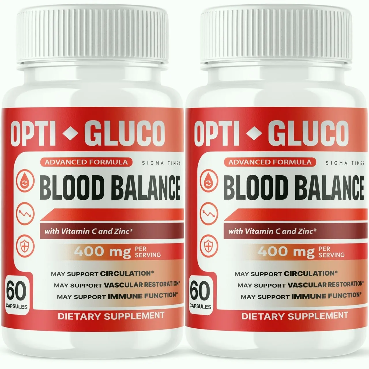 (2 Pack) Opti Gluco Supplement to Support Blood Sugar &amp; Blood Pressure N... - $108.71