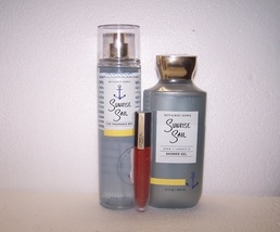 Bath &amp; Body Works Sunrise Sail Shower Gel &amp; Fragrance Mist w Empowered Lip Stain - £26.13 GBP