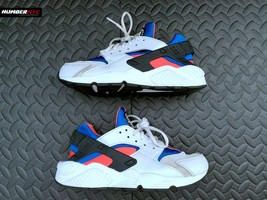 Nike Air Huarache Run 634835-031 Vast Grey Black-Rush Coral Orange Sz 7.... - $69.29