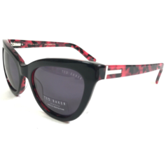 Ted Baker Sunglasses B659 BLK Black Red Tortoise Frames with Purple Lenses - £55.88 GBP