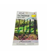 2011 MASTERS BADGE TICKET AUGUSTA HAND SIGNED JASON DAY AUTO NATIONAL GO... - €166,14 EUR