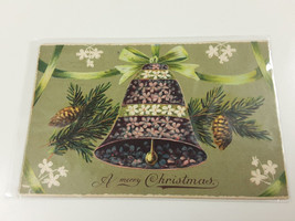 1909 Antique Christmas Postcard Embossed Bell - £7.44 GBP