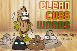 30 COLORING PAGES Clean Cuss Words Coloring Book ; Mental Health; Swear Words; S - £0.80 GBP