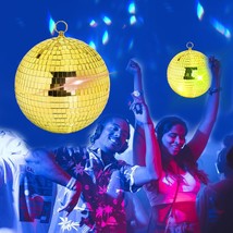 8 inch Reflective Light Dance Disco Balls with Hanging Ring for DJ Club Party,Ho - £34.61 GBP