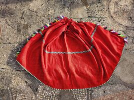 Extra large apron, hand woven cotton apron, Macedonian Islamic women's c... - $40.00