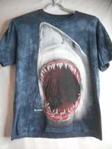 The Mountain Great white Shark bite open jaws Adult Unisex Size S T-Shir... - $371.81 MXN