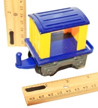 Vintage Fisher-price Blue Yellow Open Trailer Plastic Train Vehicle Geot... - $8.00