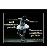 Inspirational Misty Copeland Dance Quote Wall Art Gift, Ballet Ballerina... - £17.29 GBP+