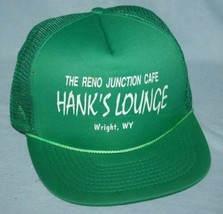 Vintage 80s RENO JUNCTION CAFE Hank&#39;s Lounge WY Mesh Snapback Trucker Ha... - £11.66 GBP