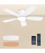 JSAITEE Ceiling Fans with Lights, 42 Inch Low Profile Ceiling Fan with L... - $1,104.65 MXN