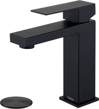 Tohlar Black Bathroom Faucet, Matte Black Single Hole Bathroom Faucets Modern - £51.18 GBP
