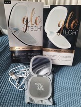 GLO TECH LED COMPACT MIRROR 1X &amp; 10X MAGNIFICATION  3 Light Color Black ... - $262.79 MXN