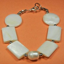 Pearl &amp; Shells Gemstone-Energy Jewelry-Bracelet-Facilitate-love 440 - £8.42 GBP