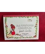 NOS Book of 36 Old Fashioned Christmas Postcards 1960&#39;s/1970&#39;s by Platt ... - $9.89