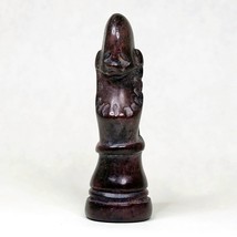 African Hand Carved Soapstone Queen Replacement 3.25&quot; Brown Chess Piece ... - $27.10 CAD