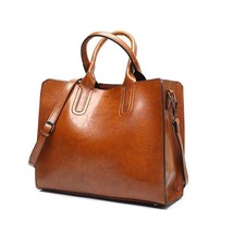 Leather Handbag Big Women Bag High Quality Casual Female Bags Trunk Tote Large - £31.89 GBP